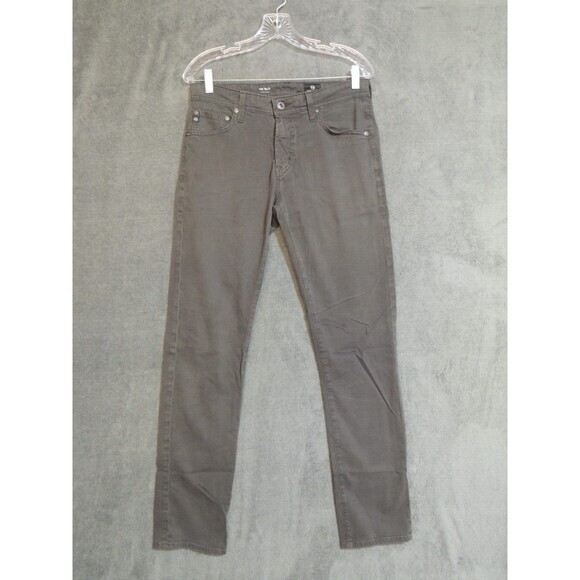AG Adriano Goldschmied The Tellis Modern Slim Mid Rise Dk. Grey Pant Sz. 30x34 - Picture 1 of 9